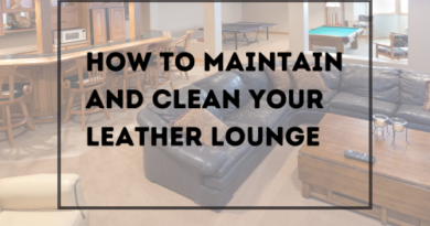 How to maintain and clean leather lounge